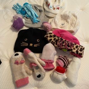 Winter hats and gloves